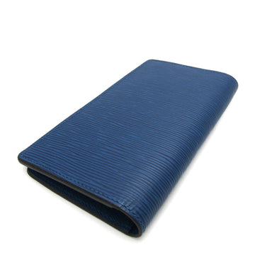 LOUIS VUITTON Epi Brazza Wallet M60616 Men's Epi Leather Long Wallet [bi-fold] Bleu Celeste