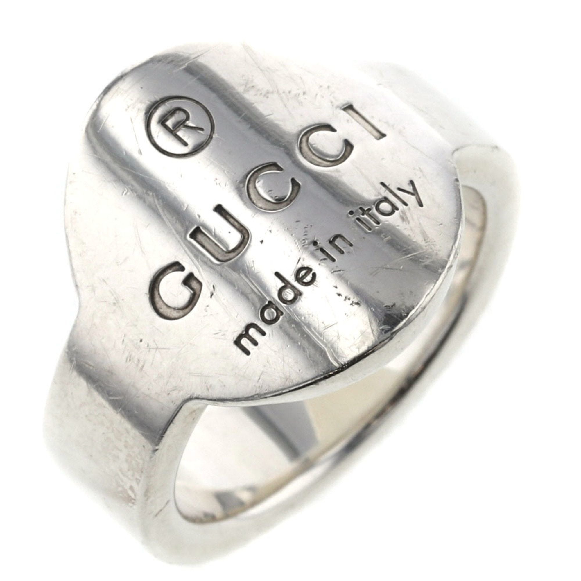 Gucci Ring Plate Silver 925 Upper No. 11 Lower 12 Ladies GUCCI