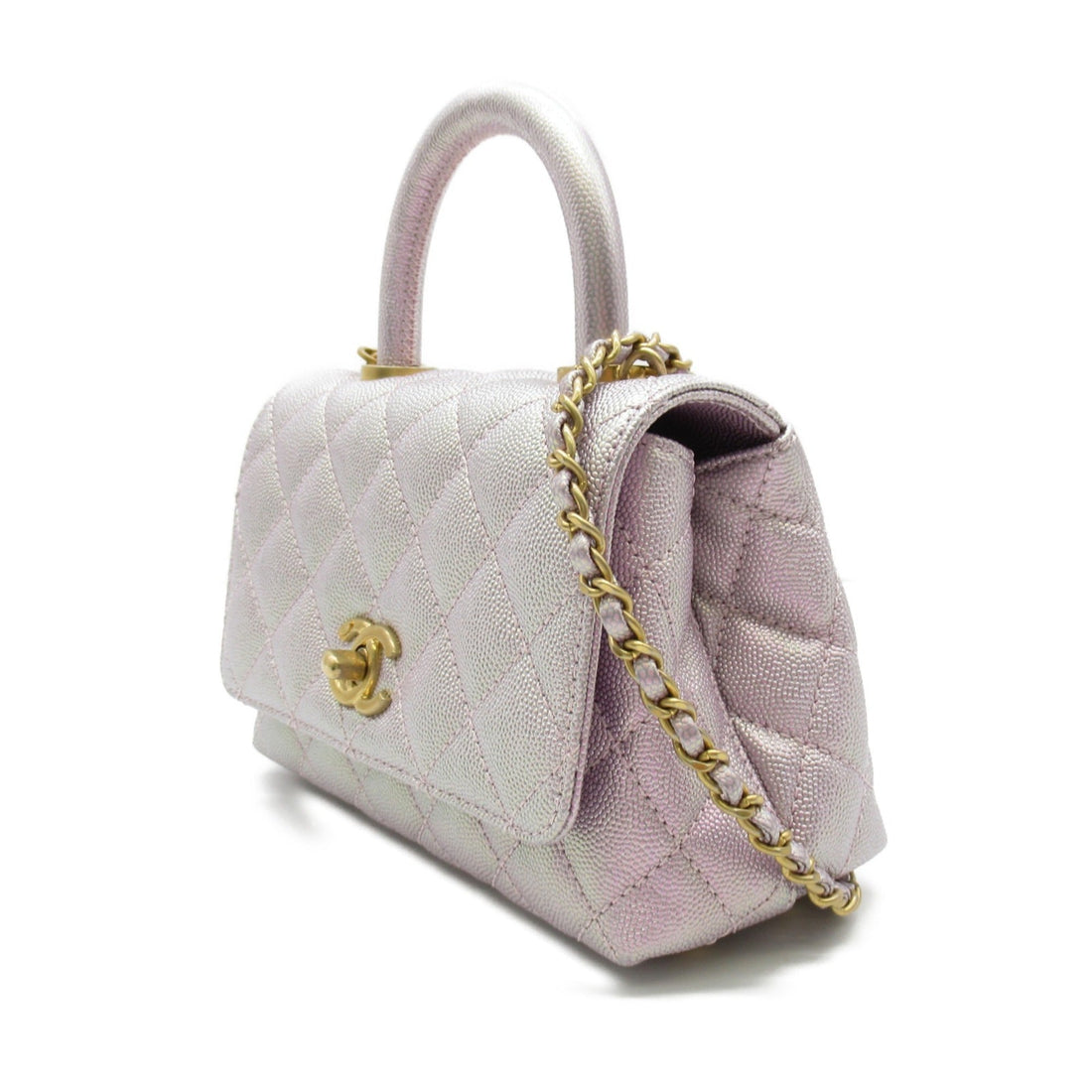 CHANEL 2wayShoulder Bag Pink Caviar Skin [Grained Calf] AS2215