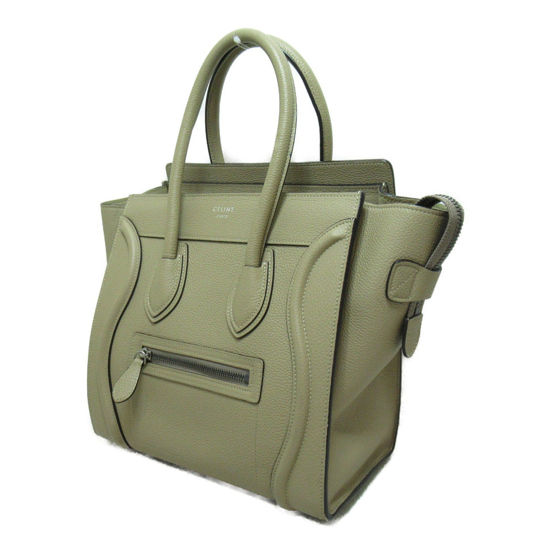 Celine Luggage Micro Shopper Tote Bag Beige leather 189793