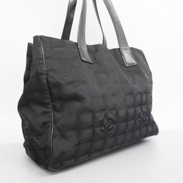 ChanelAuth  New Travel Line Tote Bag Women's Nylon Canvas Tote Bag Black