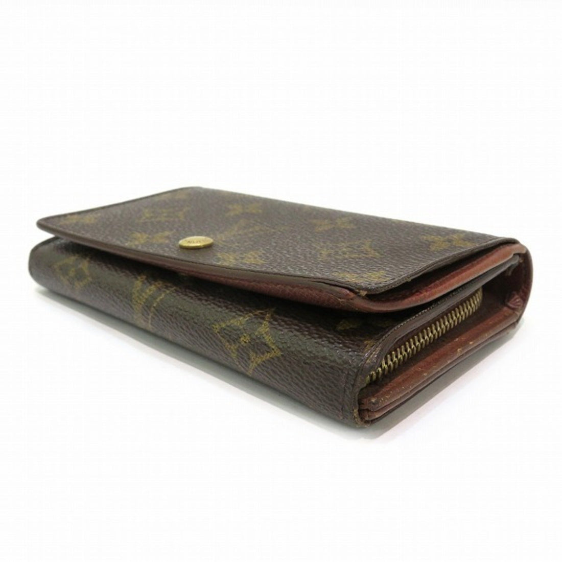 LOUIS VUITTON Monogram Portomonevier Tresor M61730 Bifold Wallet Unisex