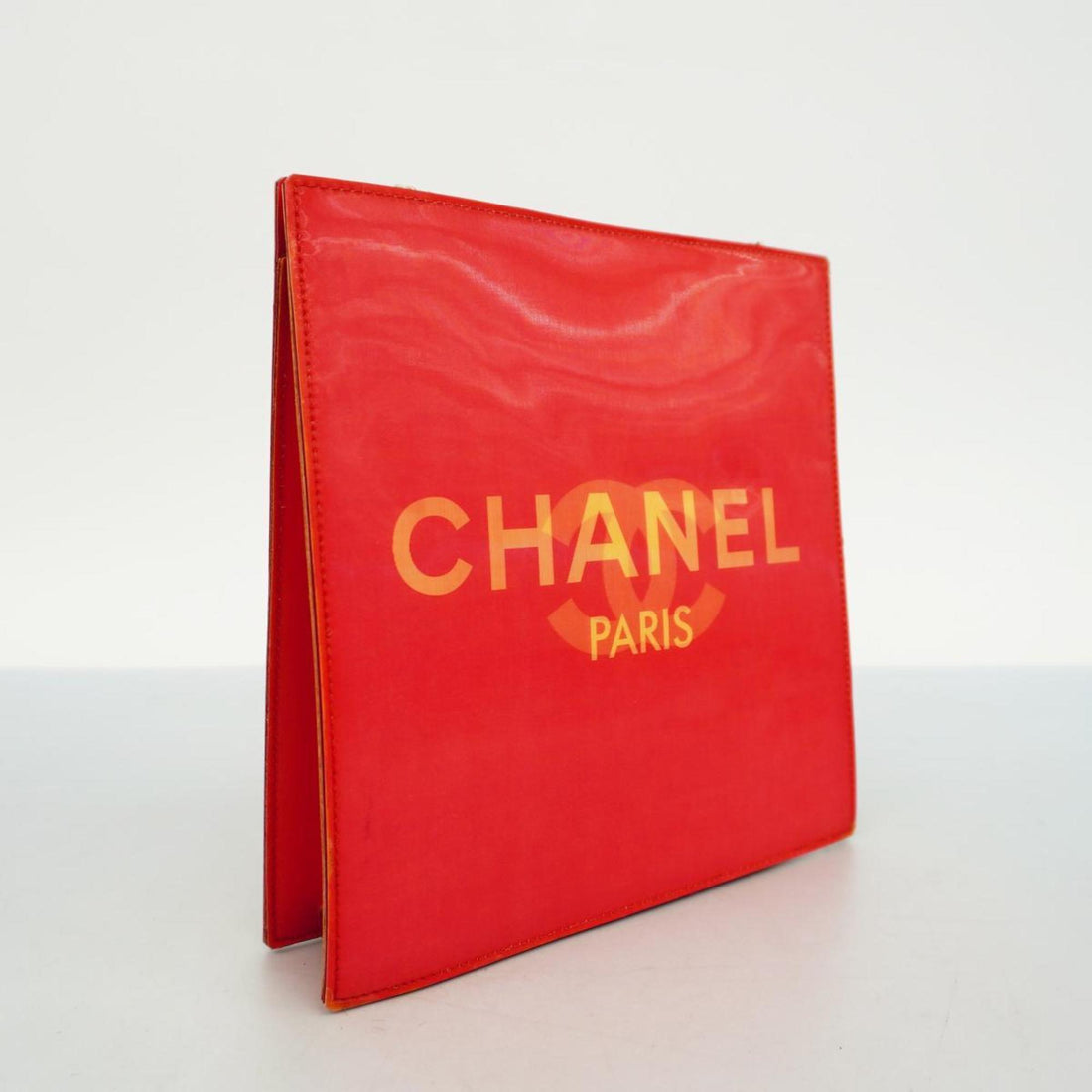Chanel Shoulder Bag Chain Hologram Red Women's
