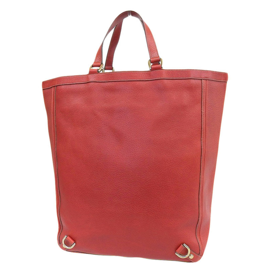 Gucci Bag Ladies Tote Handbag Abbey Leather Red 130733 Large