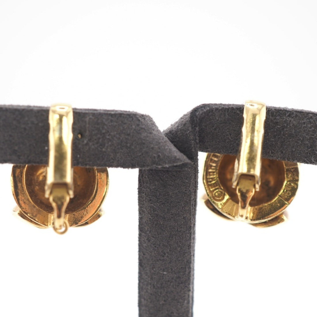 CHANEL 209 Coco Mark Earrings Gold Women's