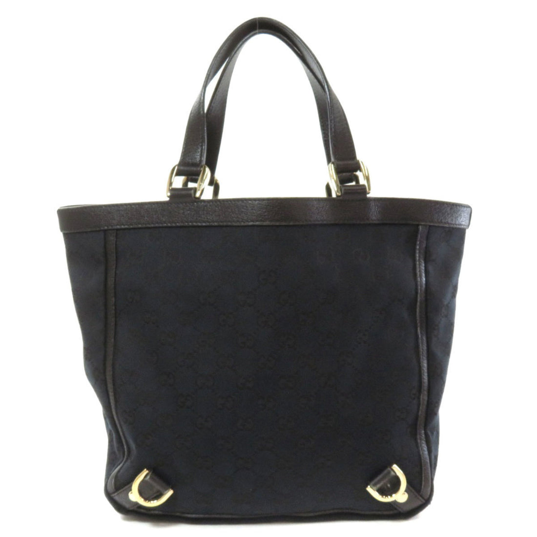 Gucci 130739 GG Tote Bag Canvas Leather Ladies