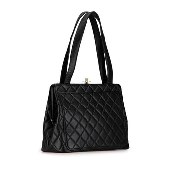 Chanel Quilted Caviar Tote Bag Leather Tote Bag in Good condition