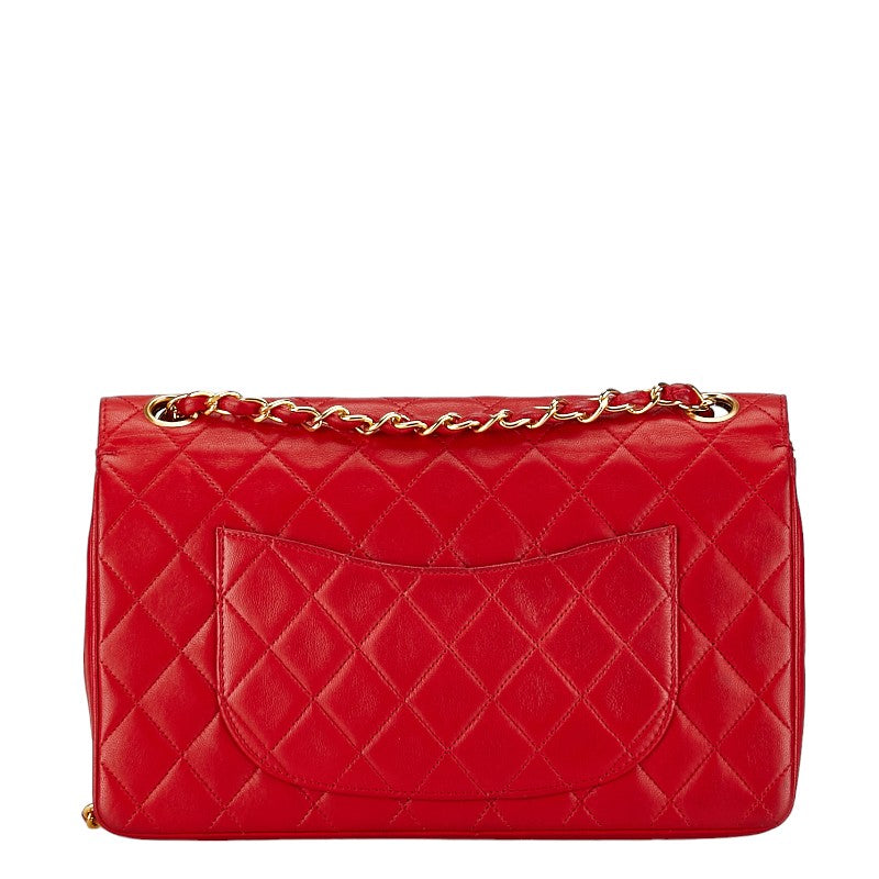 Chanel Medium Classic Double Flap Bag Leather Shoulder Bag in Good condition