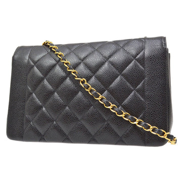 CHANEL 1994-1996 Black Caviar Diana Medium 71385