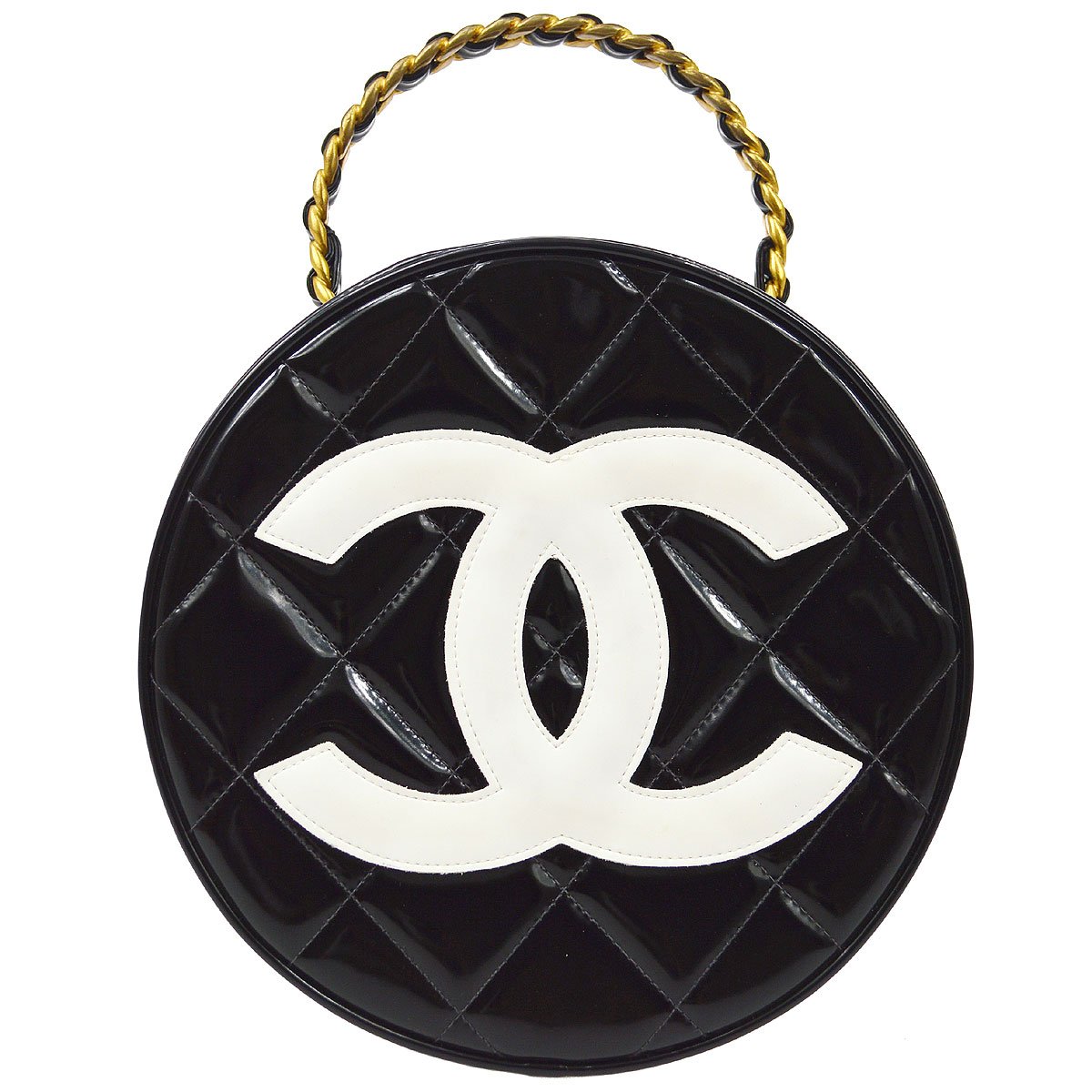CHANEL 1995 Round Vanity Handbag 91966