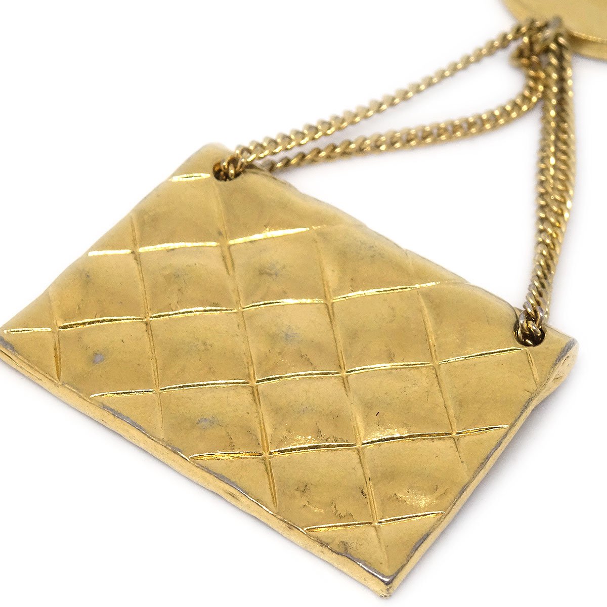 CHANEL 1996 Bag Brooch 24k Gold plate 72894