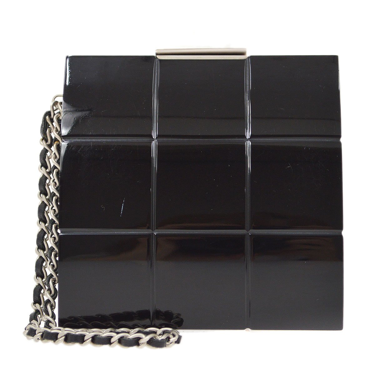 CHANEL 2001-2003 Choco Bar Evening Bag NR13999j