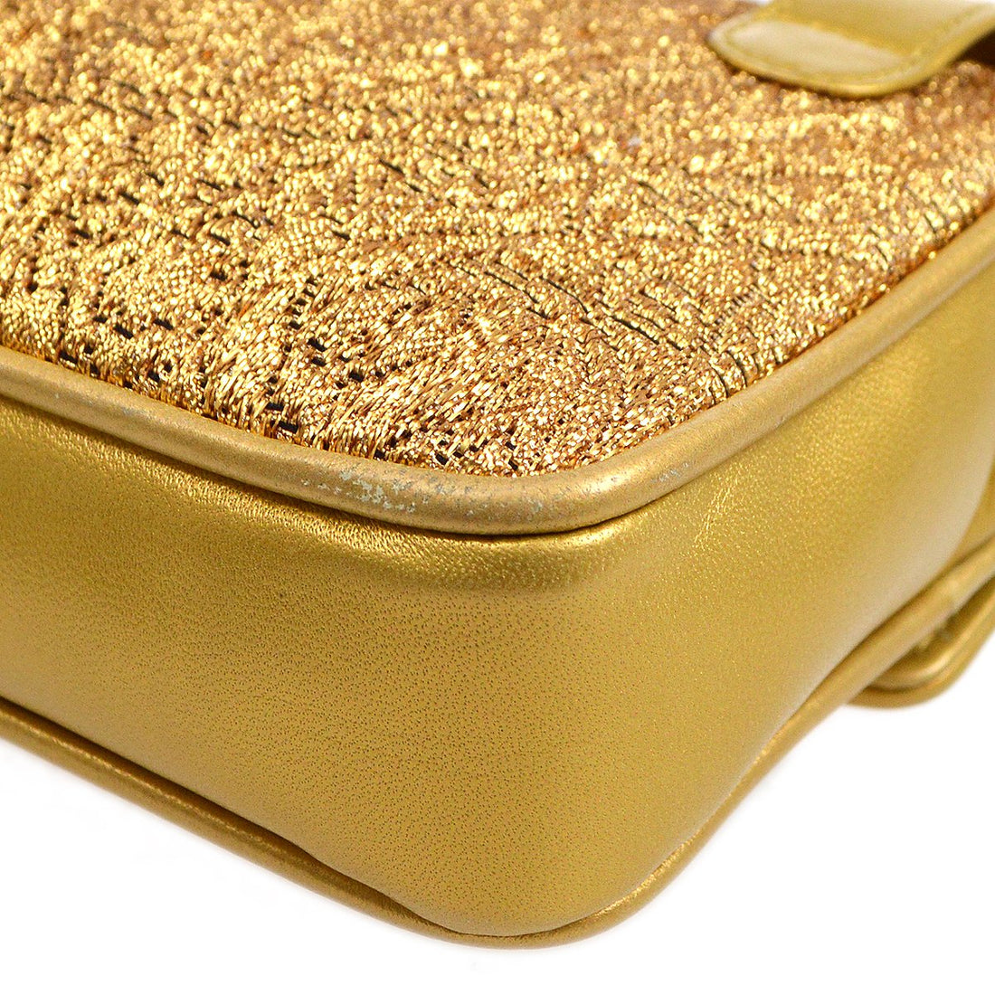 CHANEL 1991-1994 Nishijin-ori BUM Belt Bag Gold AK38336h