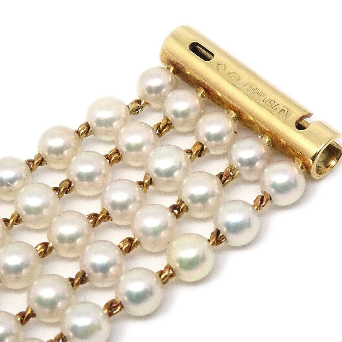 CHANEL 1989 Mademoiselle Watch Pearl 18KYG #L G03836i