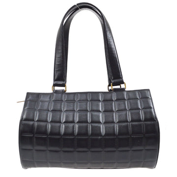 CHANEL 2001-2003 Black Lambskin Choco Bar Handbag 05309