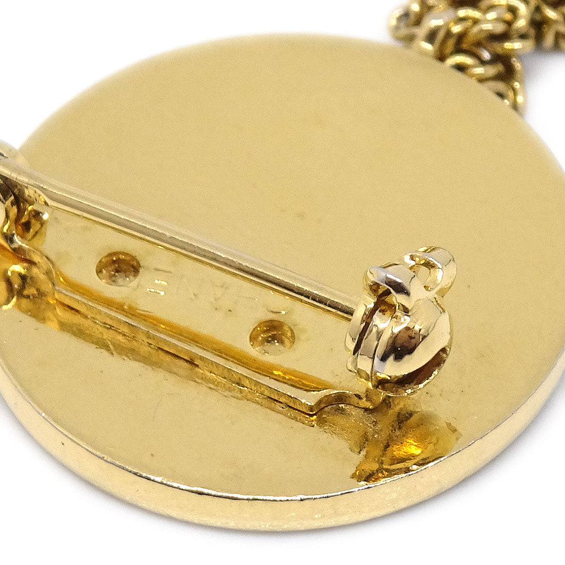 CHANEL Bag Brooch Pin Gold 00218