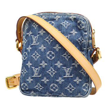 LOUIS VUITTON? 2007 CAMERA BAG SHOULDER BAG INDIGO MONOGRAM DENIM M95348 00697