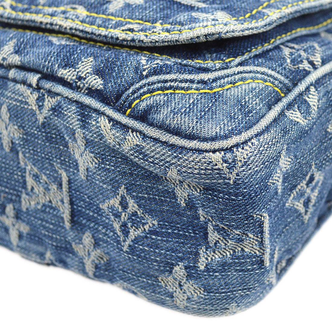 LOUIS VUITTON? 2007 CAMERA BAG SHOULDER BAG INDIGO MONOGRAM DENIM M95348 00697