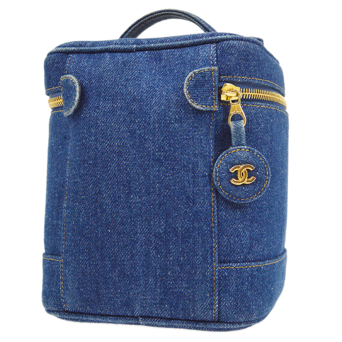 CHANEL 1996-1997 Denim Timeless Handbag 22669