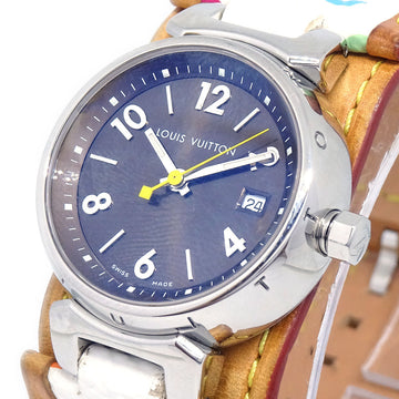 LOUIS VUITTON? 2012 TAMBOUR QUARTZ WATCH MULTICOLOR 51065