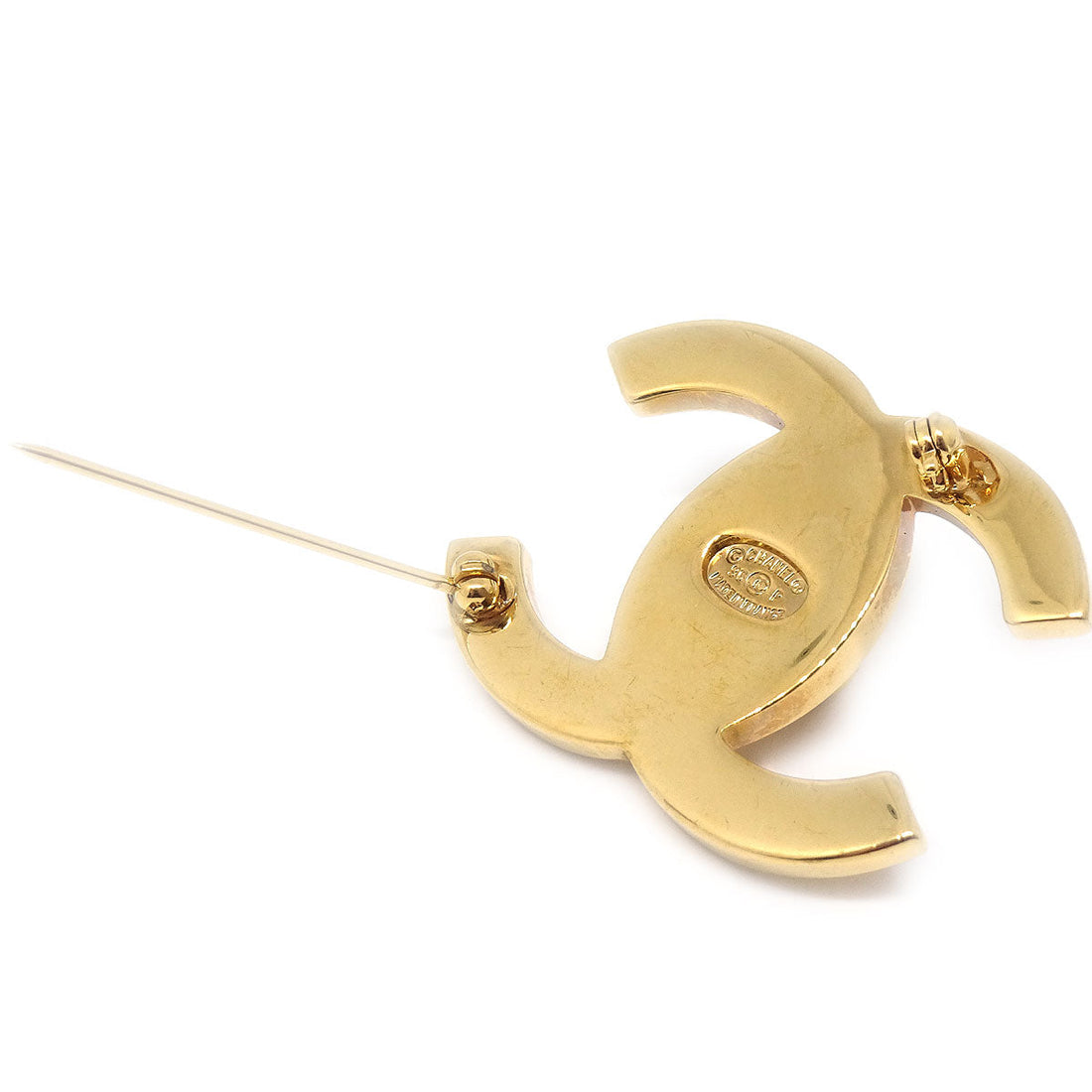 CHANEL 1996 Turnlock CC Brooch 63432