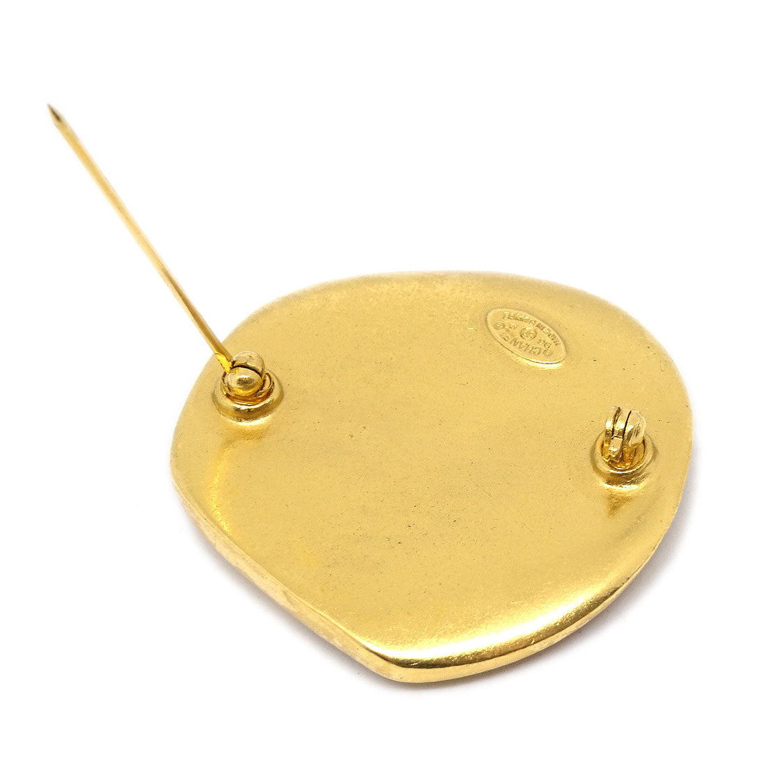CHANEL 1996 Brooch Pin Gold NR13992j