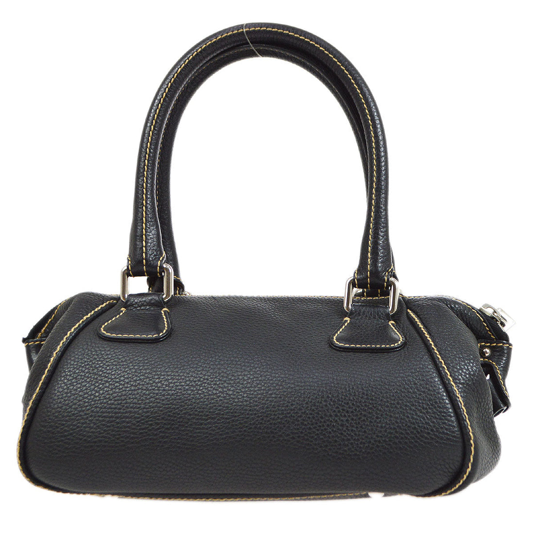 CHANEL 2003-2004 Black Caviar Skin Tassel Handbag 30420