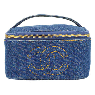 CHANEL 1997 timeless Vanity Handbag Denim 75985
