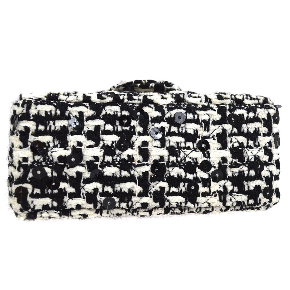 CHANEL * 1991-1994 Classic Flap Handbag Micro Tweed