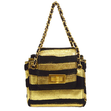 CHANEL 2000-2001 micro mademoiselle lock handbag 46540