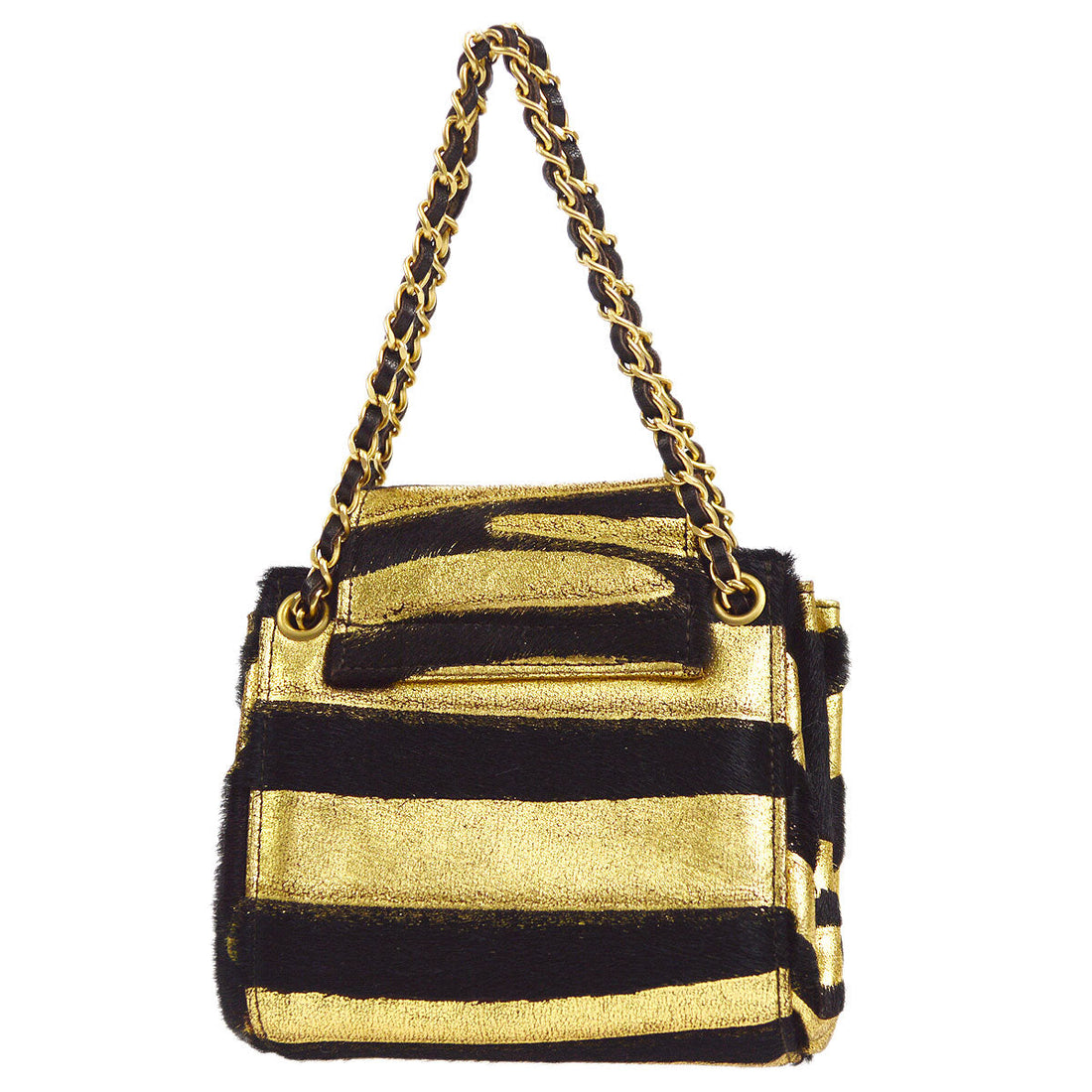 CHANEL 2000-2001 micro mademoiselle lock handbag 46540