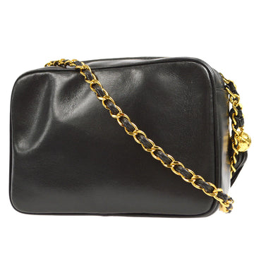 CHANEL 1994-1996 Triple CC Camera Bag Mini Black Lambskin 46417