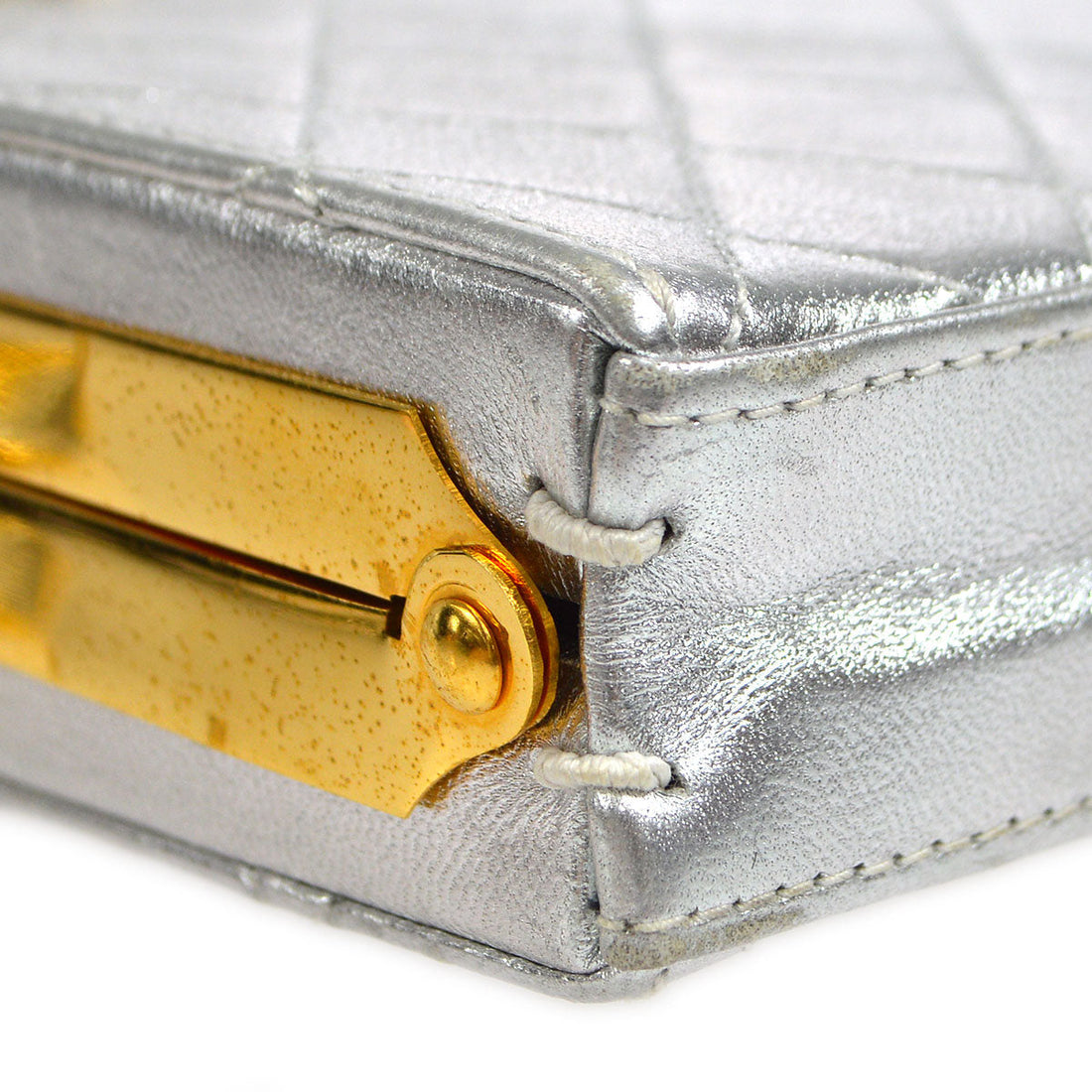 CHANEL 1989-1991 Kisslock Shoulder Bag Micro