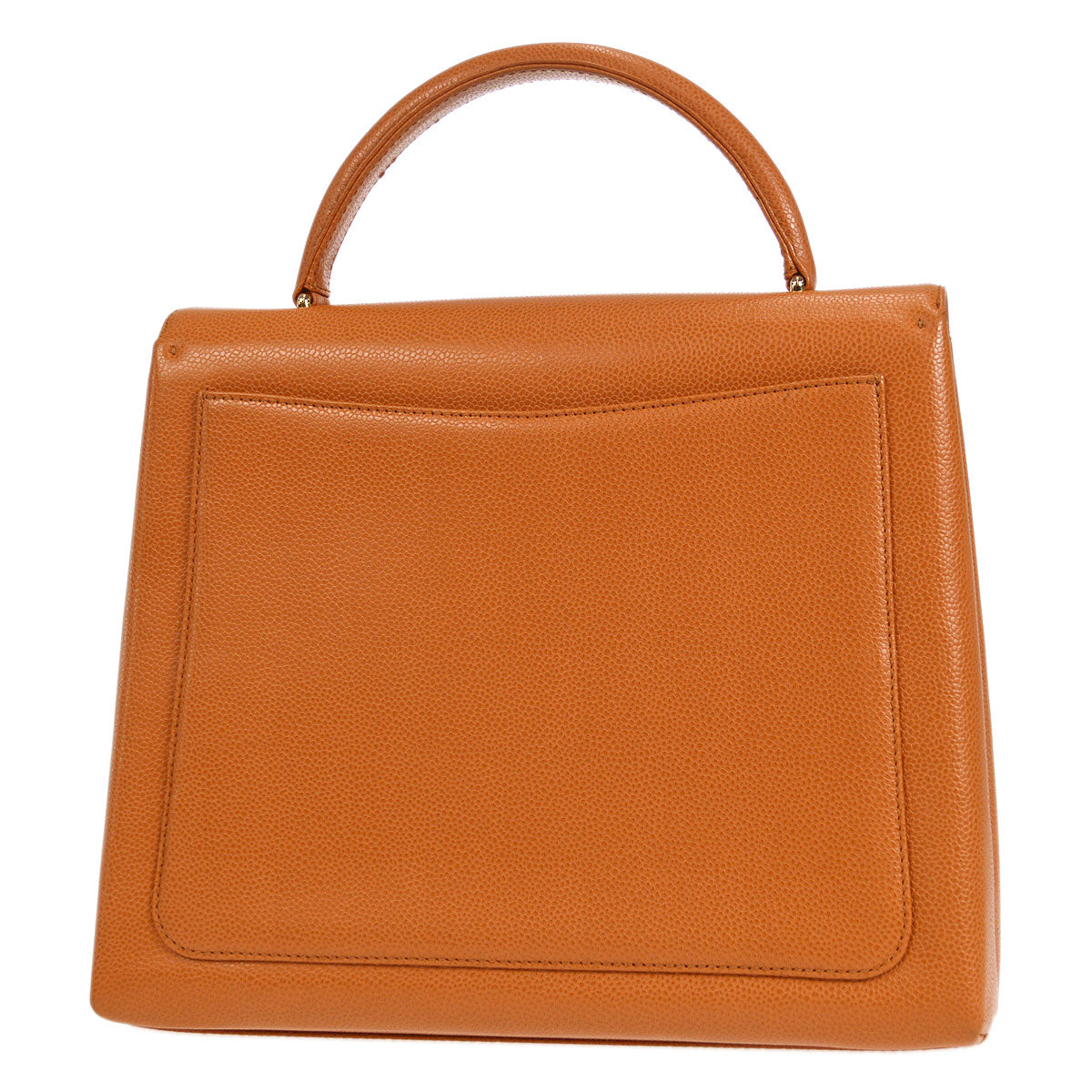 CHANEL 1997-1999 Kelly 30 Orange Caviar 17304