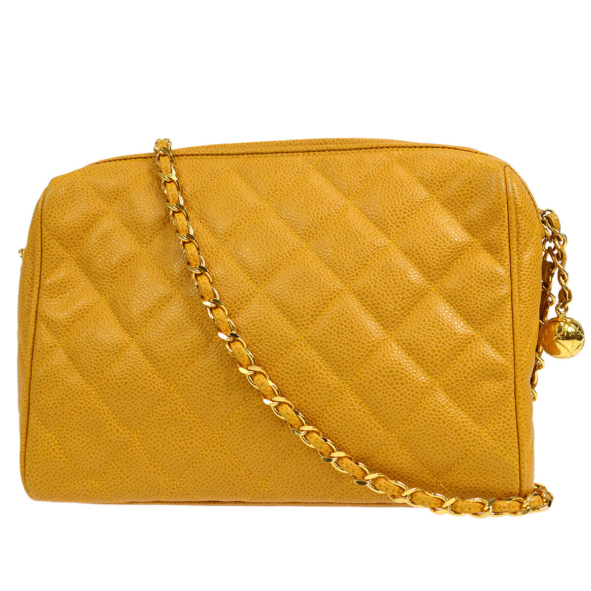 CHANEL Pocket Camera Bag Small Beige Caviar 17225