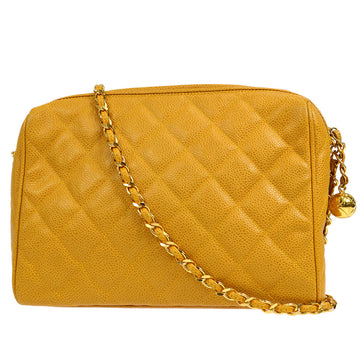 CHANEL Pocket Camera Bag Small Beige Caviar 17225