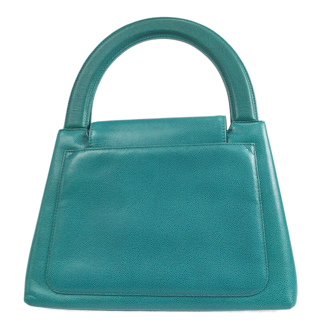 CHANEL 1998 Handbag Blue Caviar Medium 18059