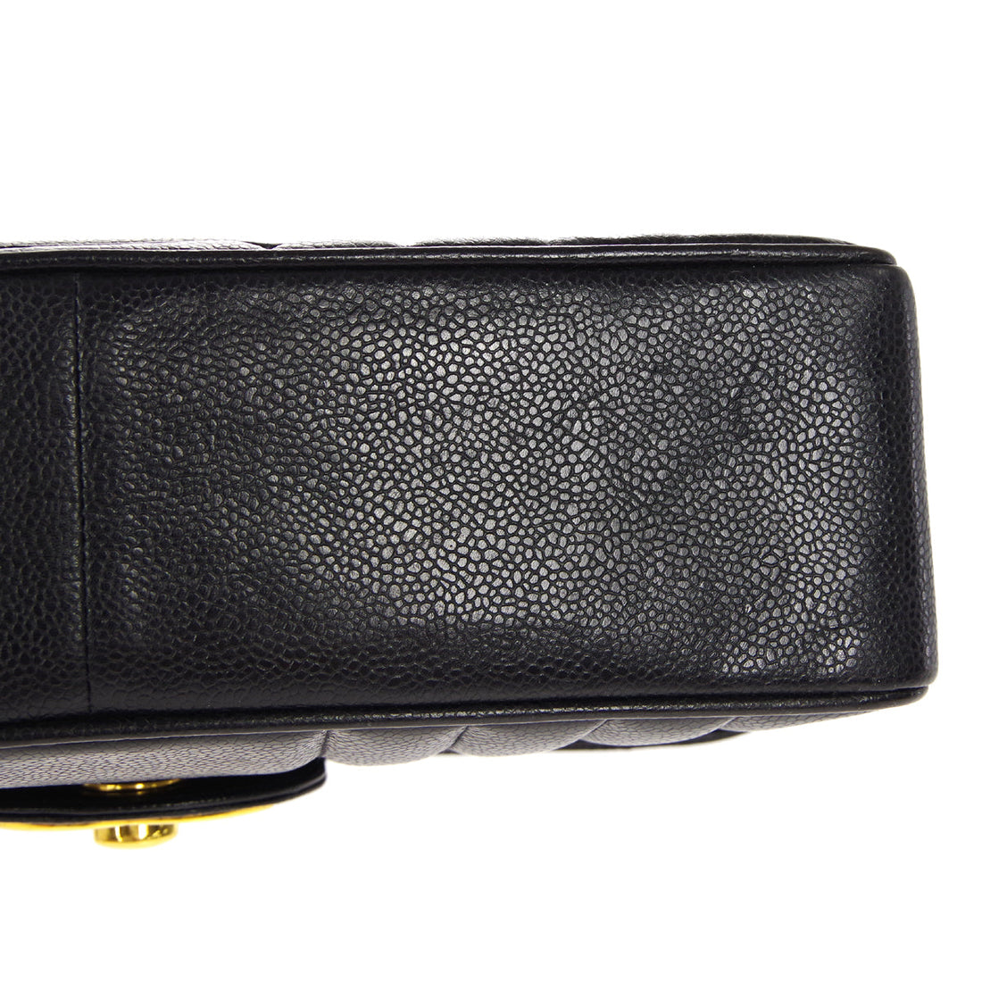 Chanel? 1991-1994 Vertical Classic Flap Jumbo Black Caviar 17219