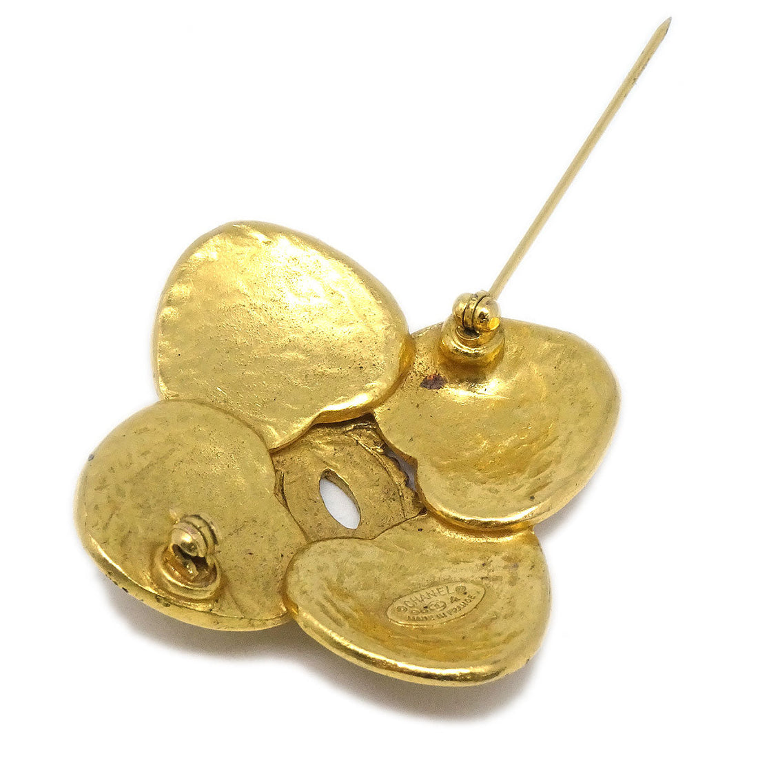 CHANEL 1996 Brooch Pin Gold 96A 27310