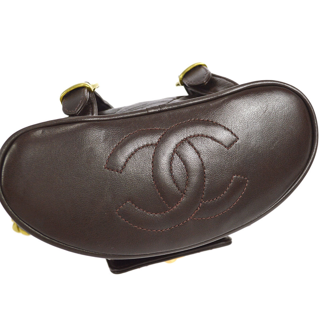 CHANEL * 1991-1994 DUMA Backpack Small Brown Lambskin