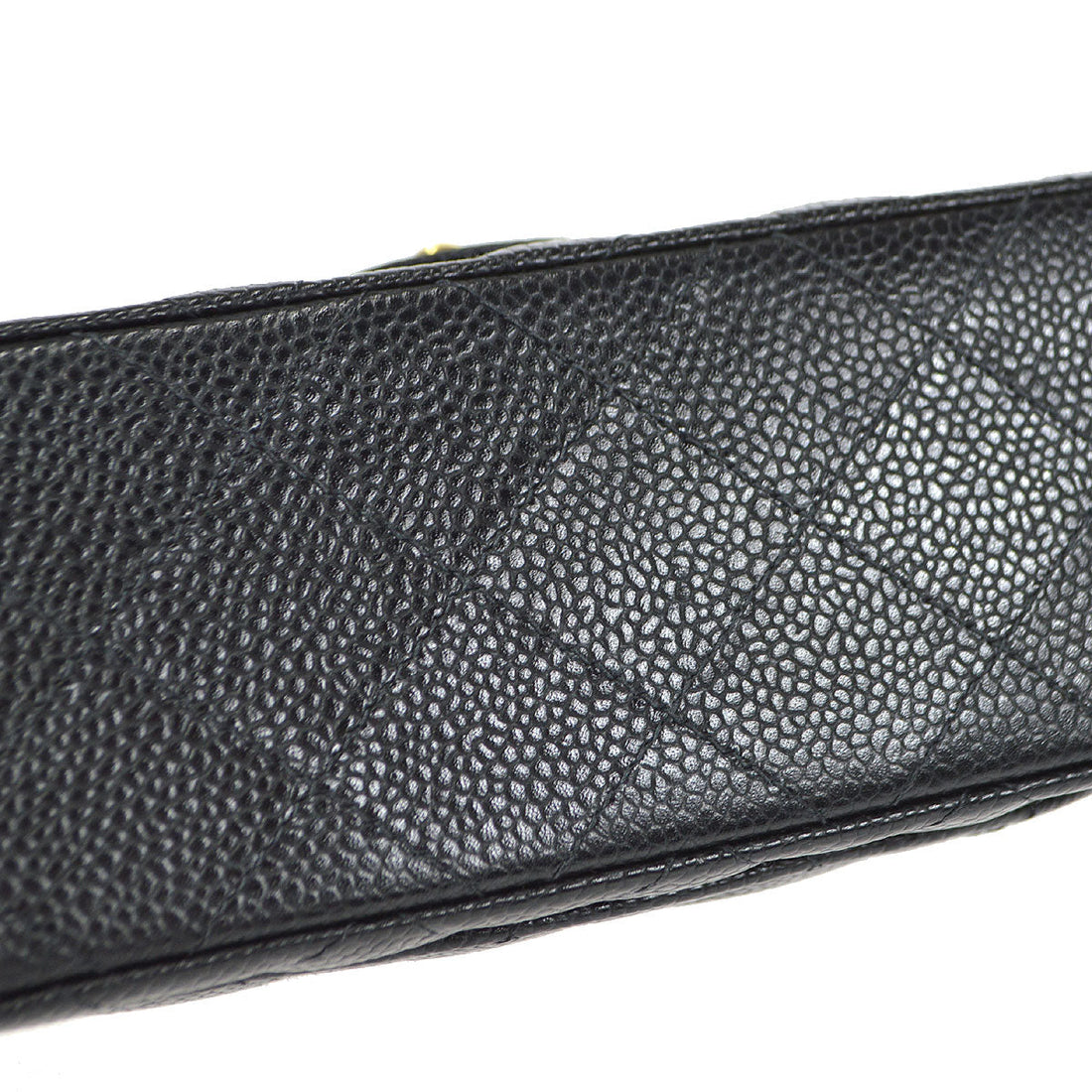 Chanel Classic Flap Mini Square Chain Shoulder Bag Black Caviar 18176