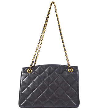 CHANEL 1994-1996 Pocket Tote Medium Black Caviar