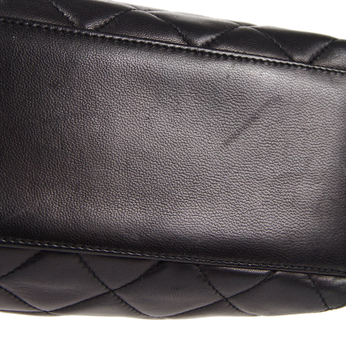 CHANEL Braided Shoulder Bag Black Lambskin