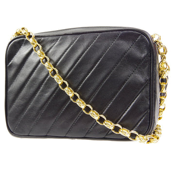 CHANEL Bijou Chain Shoulder Bag Black Lambskin