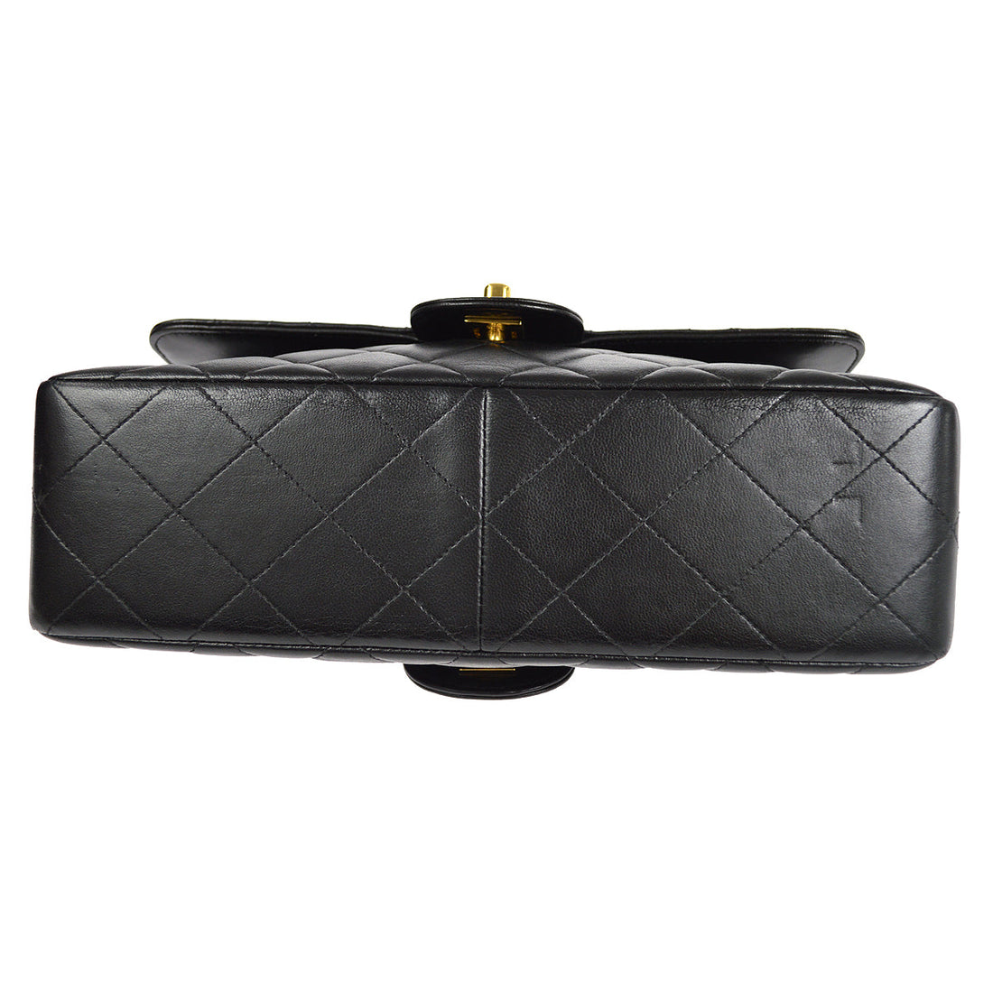 CHANEL Both Sides Classic Flap Medium Shoulder Bag Black Lambskin