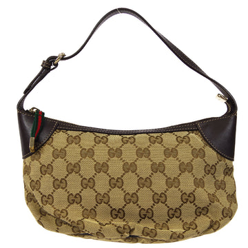 Gucci GG Sherry Line Handbag Brown 58110
