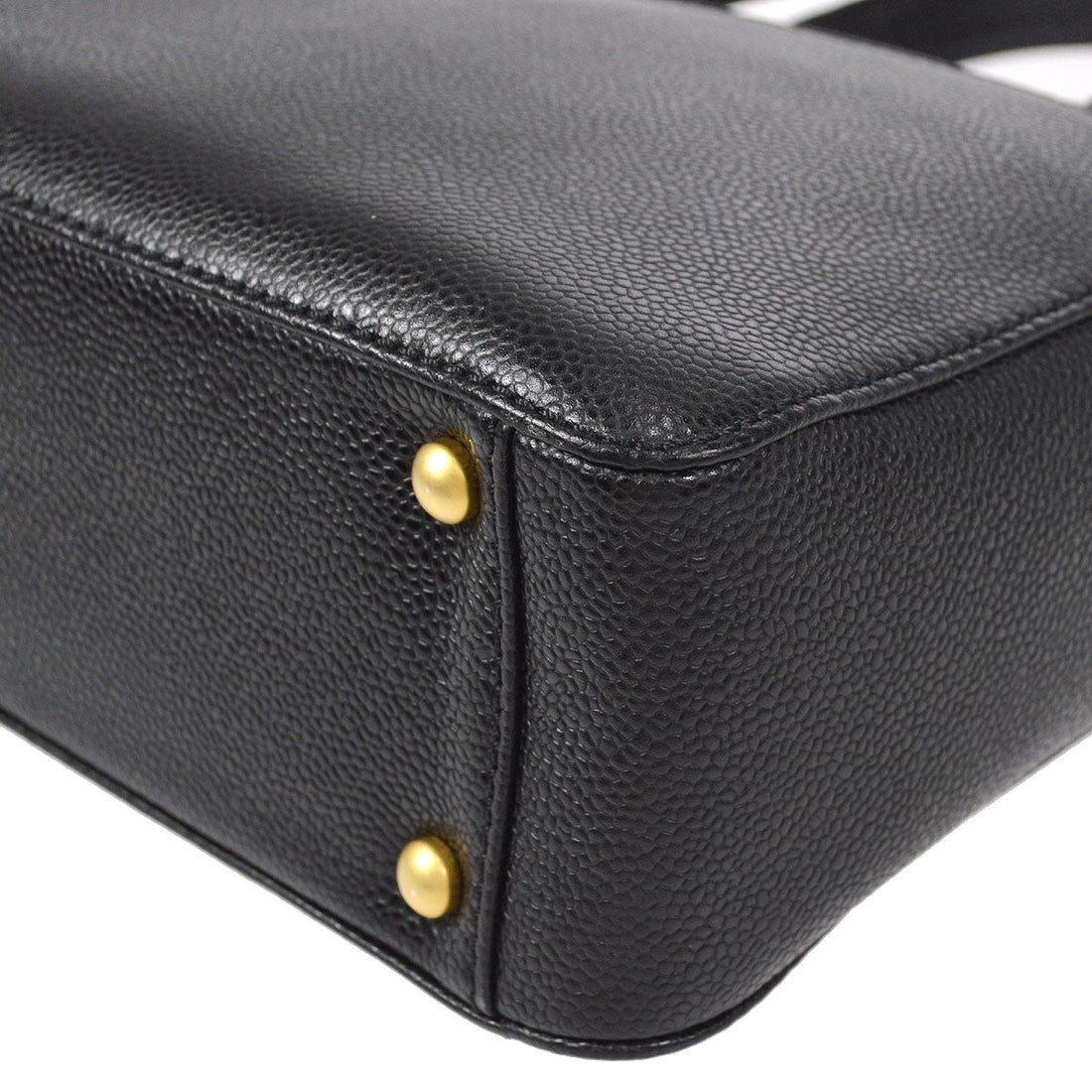 CHANEL 2way Shoulder Handbag Black Caviar