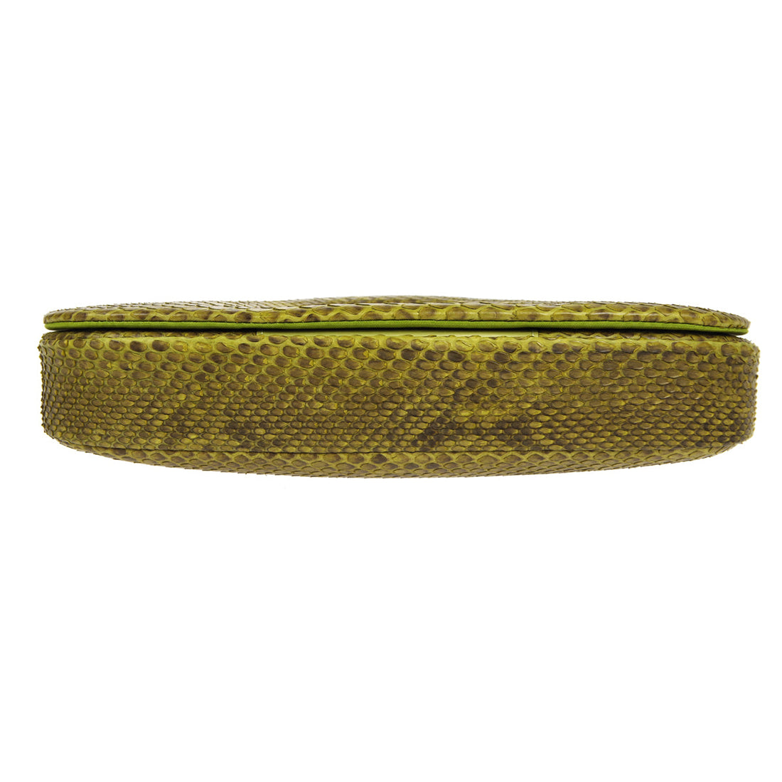 Christian Dior * 2000 Maris Pearl Shoulder Bag Green Python 66485