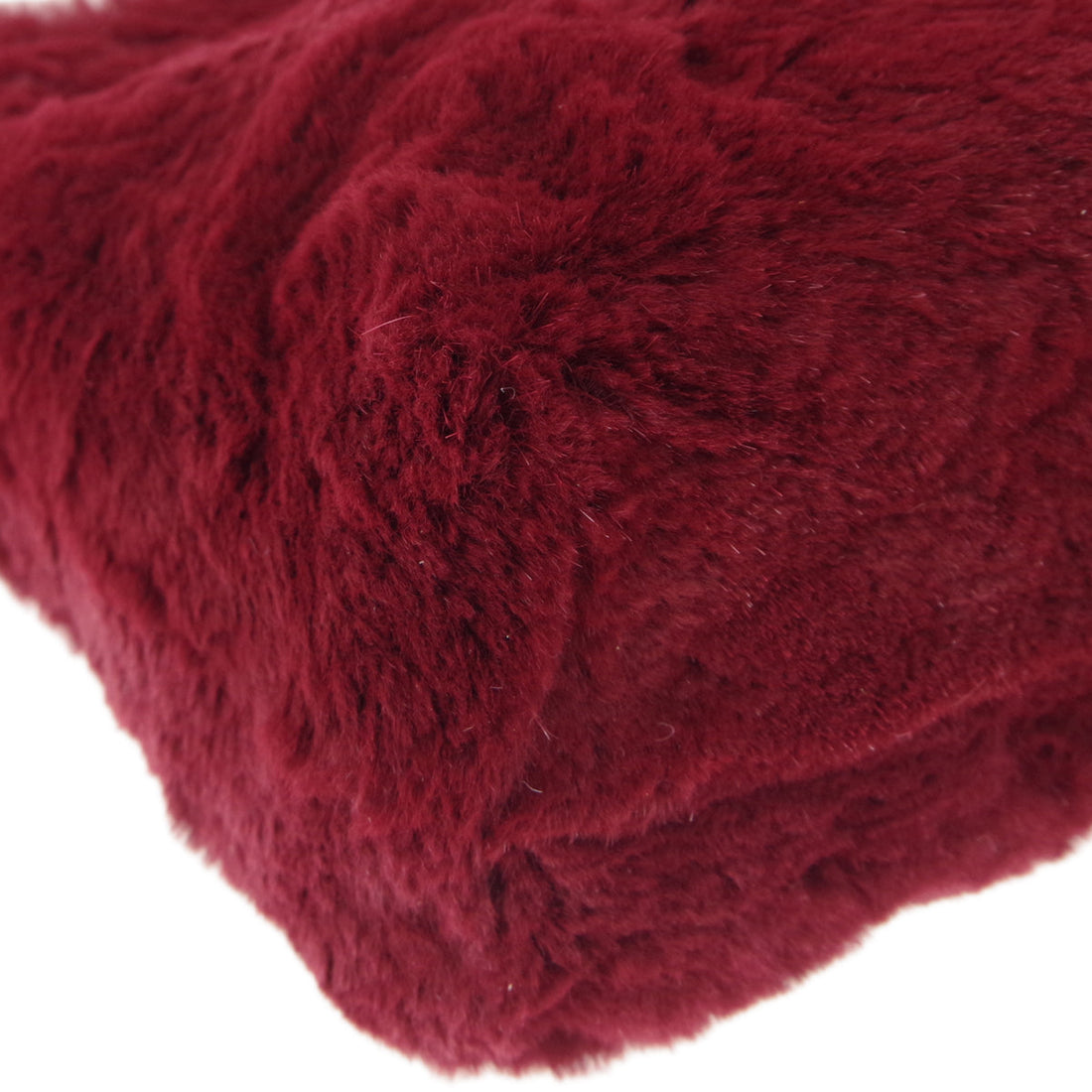 CHANEL 2000-2001 Chain Tote Bordeaux Fur 66394