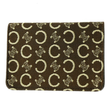 Celine C Macadam Card Holder Case Brown 76262